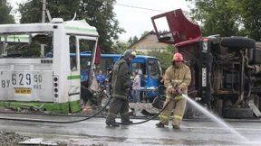 18 Tote nach Bus-Unglück bei Moskau offiziell bestätigt