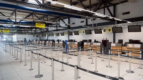 98 Prozent weniger Passagiere an Flughäfen