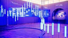 Besucherzentrum in Frankfurt erklärt Aktiengeschäft