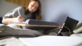 Arbeiten auch mal im Bett