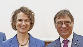 Kirchenenpräsident Volker Jung nimmt Abschied