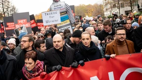 Russische Opposition demonstriert in Berlin gegen Putin