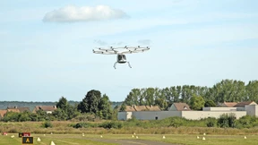 In der Luft, aber ohne Passagiere