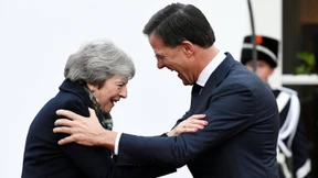 May mit Rutte zusammengetroffen