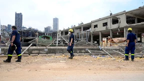 THW prüft Gebäude in Beirut