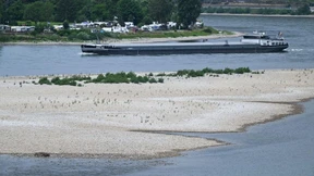 Wasserstand im Rhein bei Kaub sinkt auf Jahrestief
