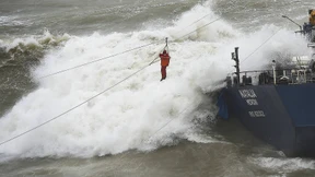 Frachter auf Grund gelaufen