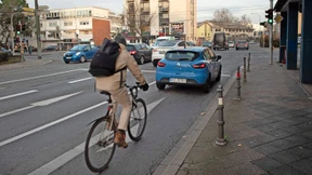 Radwege und Schutzstreifen an Kasinostraße