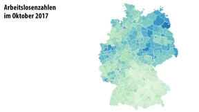 Arbeitslosenzahlen im Oktober 2017
