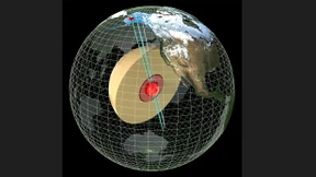 Der feste innere Erdkern hat selbst einen Kern