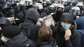 Corona-Kritiker protestieren in Frankfurt