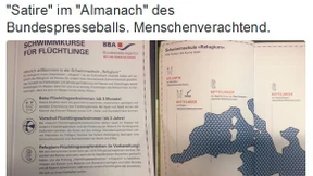 Flüchtlings-Satire zu Bundespresseball löst Empörung aus