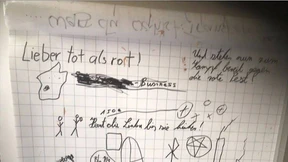 SS-Lied auf Flipchart im Studentenhaus entdeckt