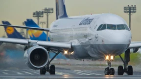 Lufthansa-Piloten streiken am Frankfurter Flughafen