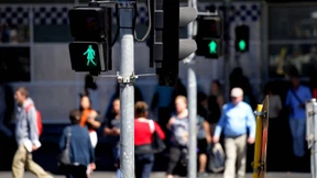 Ampelfrauen in Melbourne als Zeichen der Gleichberechtigung