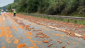 Fahrer stecken über Nacht in Autos fest