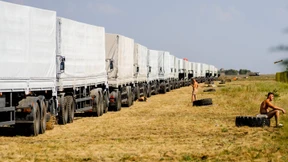 „Wir wissen nicht, was in den Lastwagen ist“