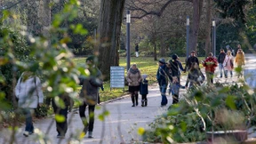 Blauer Himmel, Brückentage 2020, Kurpark geschlossen