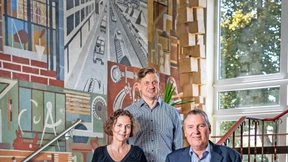 Der Schulgründer als Comicfigur