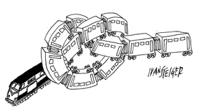 Aus dem Bahnhof kein Entrinnen  