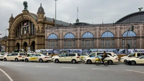 Taxi-Protest gegen Uber