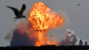 SpaceX Mondrakete explodiert