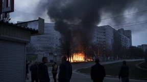 Gegen acht Uhr beginnen die Russen mit dem Bombardement