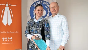 Binärcode als Blusenmuster