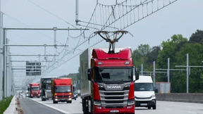 Auf dem „E-Highway“ steht kaum ein Lastwagen unter Strom