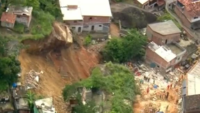 Heftiger Erdrutsch in Armenviertel