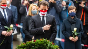 Kanzler Kurz gedenkt der Anschlagsopfer