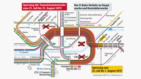 Keine S-Bahnen unter Frankfurter Innenstadt