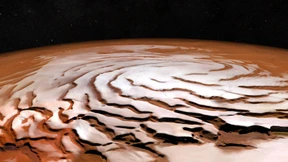 Bilder vom Mars zeigen eisige Spirale
