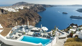 20 Euro für den Landgang auf Santorin