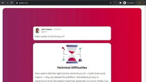 Parler ist teilweise wieder online