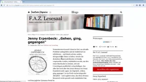 Neues Literaturforum bei der F.A.Z.