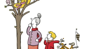 Wir stutzen einen Apfel