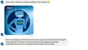 Die CSU hat einen neuen Chat-Roboter