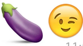 Flirt mit einer Aubergine