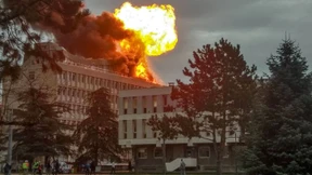 Explosion und Großbrand an Universität