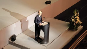 In Haltung erschöpft