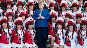 Frohsinn im Kanzleramt