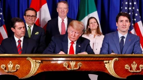 Trump unterschreibt neues Handelsabkommen mit seinen Nachbarn