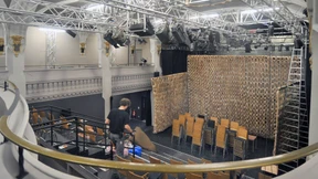 Polizeischutz am Staatstheater Wiesbaden