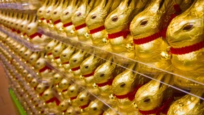 Der Goldhase hilft Lindt auf die Sprünge