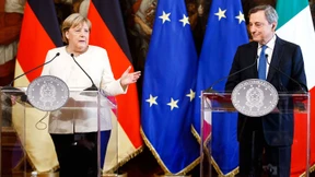 Merkel zu Besuch bei Ministerpräsident Draghi