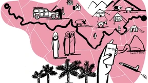 Lächeln  und winken