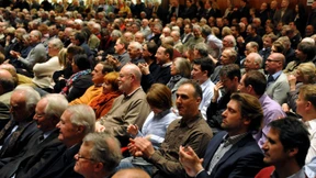 Voller Saal für die Euro-Skeptiker