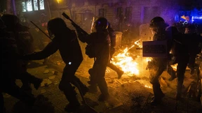 Gewalt zwischen Separatisten und Polizei in Barcelona