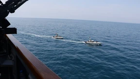 Iranische Boote provozieren amerikanische Kriegsschiffe